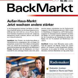 Back Markt Ausgabe 05-2019 – (German Language)